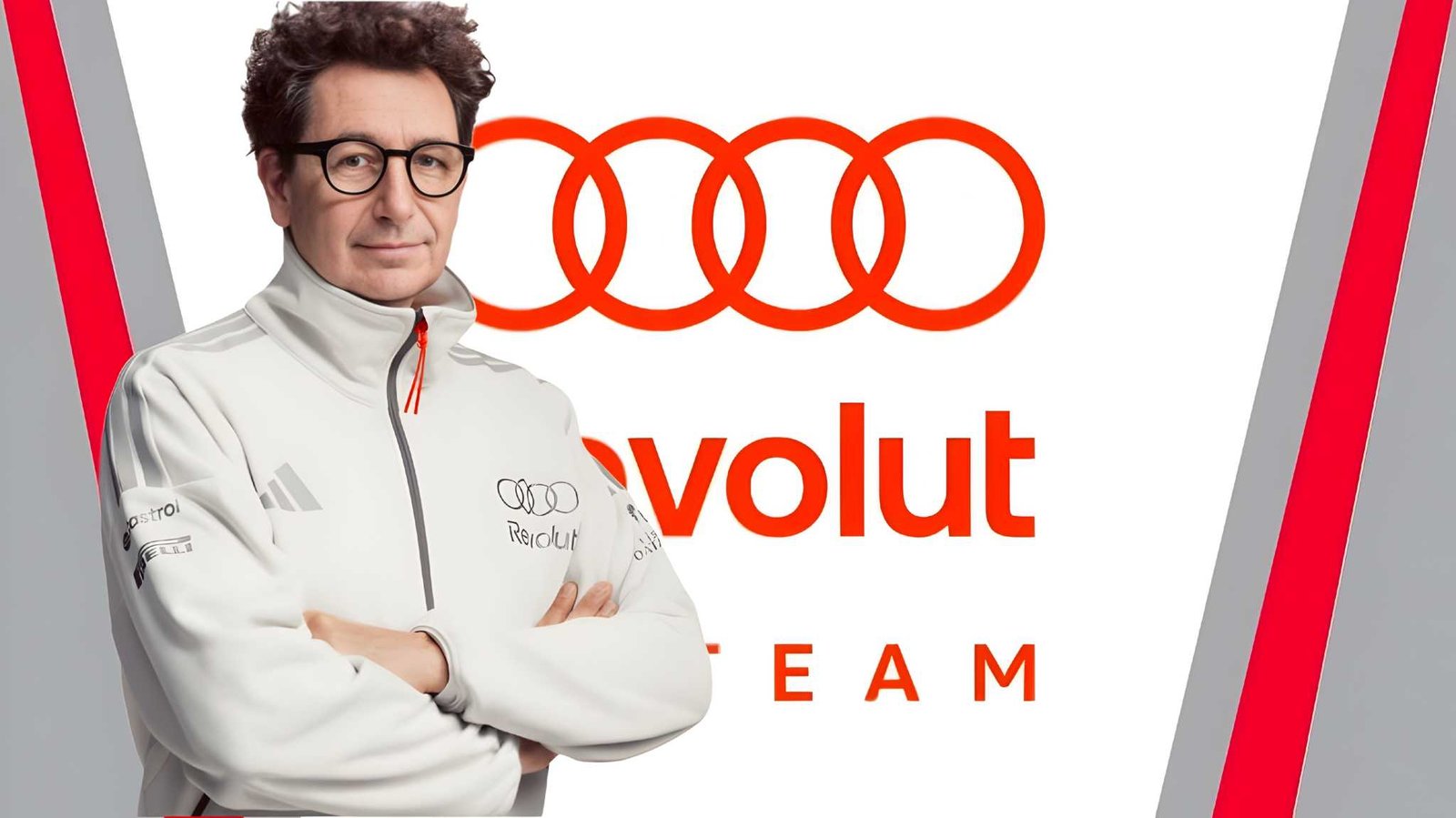 Audi F1 2026 Mattia Binotto Assumes Full Command After Wheatley Exit 1 Audi F1 2026 Mattia Binotto in Audi Revolut team kit after taking full command following Jonathan Wheatley exit