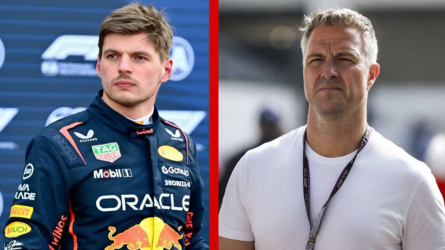 Red Bull’s 2026 Reset: Verstappen, Schumacher’s Warning, and the Cost of Transition 1 Max Verstappen in Red Bull Racing suit pictured alongside former F1 driver and Sky Deutschland analyst Ralf Schumacher discussing Red Bull’s 2026 performance issues
